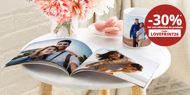 Cadeaux photo personnalisés pour la Saint Valentin