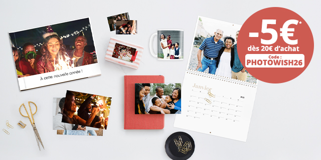 Tirages, livres mugs cadeaux photo nouvel an